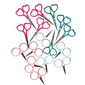 Tijeras para manicura en forma de corazón, color rosa y verde real, de acero inoxidable, para cortar cutículas, herramienta de belleza duradera, para diestros - Product Image 5