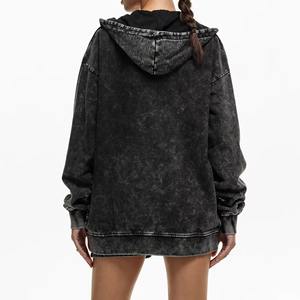 Nuevo Conjunto de Sudadera con Capucha y Pantalones Cortos Casuales para Mujer, Otoño-Invierno, con Logotipo Personalizado, Color Sólido, por Encima de la Rodilla, 100% Algodón, Cálido, Transpirable, Corte Holgado - Product Image 4