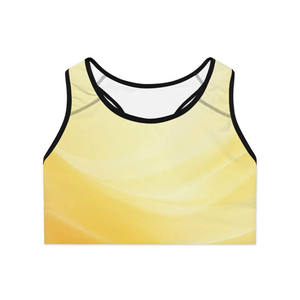 เสื้อชั้นในกีฬาสำหรับเด็กผู้หญิงแบบไร้โครง ระบายอากาศได้ดี สายไขว้หลัง ปรับได้ ขนาดใหญ่พิเศษ สั่งทำได้ตามต้องการ เป็นมิตรต่อสิ่งแวดล้อม พร้อมโลโก้ด้านหน้า - Product Image 1