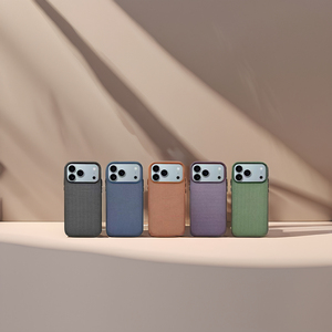 Ốp lưng từ tính cho iPhone 17 Pro Max, chất liệu PU mềm mại, nam châm N52 siêu mạnh, lớp lót sợi microfiber, bảo vệ toàn diện, màu đen xanh dương - Product Image 1