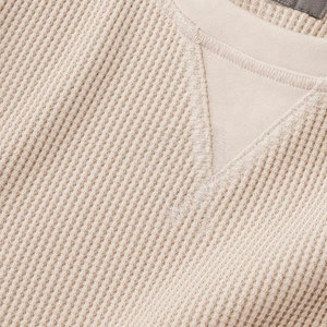 Custom Logo 100% Cotton Long Sleeve Men's <b>Waffle</b> Knit <b>Shirt</b>-Eco-Friendly Quick Dry Breathable & Durable Casual Wear - Product Image 6