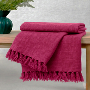Woven Solid Cotton <b>Throw</b> Blanket Soft Lightweight Breathable <b>Sofa</b> <b>Cover</b> Bed <b>Throw</b> Handmade Natural Cotton Home Decor Use - Product Image 6