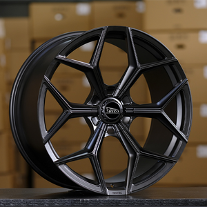 Jantes en alliage forgé Rep 5566F 23 pouces 10/11.5J 5-130 noires avec face usinée, stock en vrac, prêtes à être expédiées, pour <span class=keywords><strong>Lamborghini</strong></span> - Product Image 5