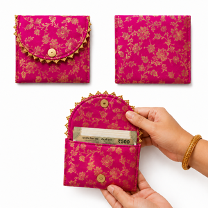 Designer Wedding Shagun <b>Envelope</b> for Cash Gift <b>Money</b> Holder Traditional Return Gift Cover Pouch for Women Girls Ethnic Festive - Product Image 3