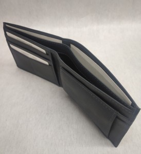 Cartera de Piel de Oveja para Hombre, con Ranura Deslizante para Tarjetas, Bolsillo con Protección RFID Antirrobo, Diseño Bifold, Nueva, Suministro Directo - Product Image 3