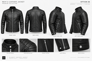 Custom Men's Glossy Stand Genuine Leather Breathable Eco-Friendly Full Zip Winter <b>Coat</b> Warm <b>Lightweight</b> Wholesale Plus Front - Product Image 3