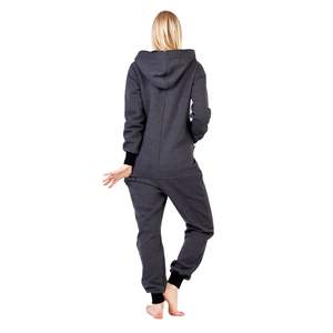 Pijama Enterizo de Forro Polar para Mujer con Logotipo Personalizado, con Capucha y Pedrería, Transpirable, Altamente Elástico, Sin Costuras Cruzadas, para Invierno - Product Image 5
