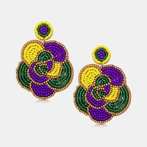 Boucles d'oreilles pendantes dynamiques style cowboy à pampilles, idéales pour le Mardi Gras, pour femmes et jeunes filles, confortables et très tendance. - Product Image 4