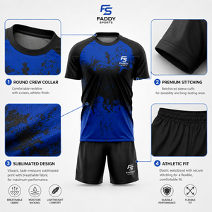 Nouvelle conception 2024, uniforme de football personnalisé, sublimation, maillot de football pour hommes, ensemble short, vêtements de sport respirants, kit d'entraînement, vêtements de sport d'équipe - Product Image 4