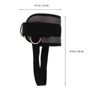 Sangles de cheville en maille respirante pour machines à câbles, boucles de pied multi-anneaux en D, manchettes de cheville pour la gym, vente en gros - Product Image 5