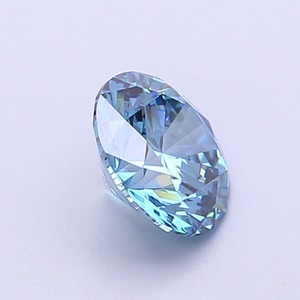 Diamant CVD cultivé en laboratoire, forme ronde, 1,09 carat, bleu vif fantaisie, clarté VS2, polissage excellent, pierre précieuse brute brillante. - Product Image 4