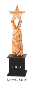 Metal diamond <b>trophy</b> designed for business excellence - Product Image 4