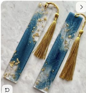 Marcapáginas de Resina Hecho a Mano con Flores y Elementos Decorativos, Elegantes Marcadores de Libros para Lectores, Estudiantes y Amantes de los Libros - Product Image 2