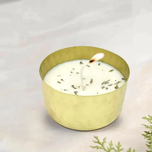 Modern <b>Brass</b> Tealight Candle Holder Bowl For Wedding Festive Event Metallic Finished Candle Iron Stand For Home Decor Tabletop - Product Image 5