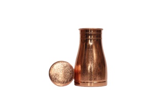 Premium Bell-Shaped Engraved Copper Pitcher - Antique Style Nightstand Water Jar for Luxury Hotel Decor & <b>Wellness</b> Gifting - Product Image 4