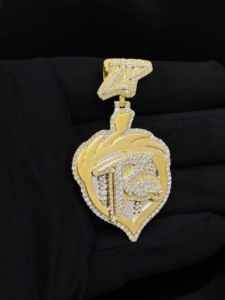 Colgante The Ice Legacy Hip Hop Iced Diamond Grand Icon - Aleación de Plata con Baño de Rodio, Unisex, Regalo para Hombre - Product Image 4