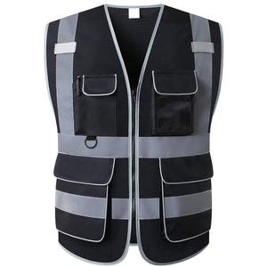 Gilet de sécurité réfléchissant en maille haute visibilité, vêtement de travail, gilet de sécurité uniforme, gilet de travail matelassé pour homme - Product Image 2