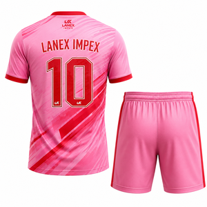 Ensemble de maillot et short de football de qualité supérieure pour hommes, uniforme de football personnalisé avec nom et numéros personnalisés, vêtements de sport pour club - Product Image 3