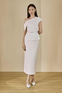 Falda Elegante para Mujer, Múltiples Colores, Tejida, Maxi, Estándar, Sólida, Estructurada, de Cintura Alta, Tipo Lápiz, KV28 - Product Image 4