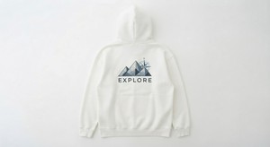 Sweat-shirt à capuche unisexe en coton avec fermeture éclair, logo personnalisé, pour streetwear - Product Image 2