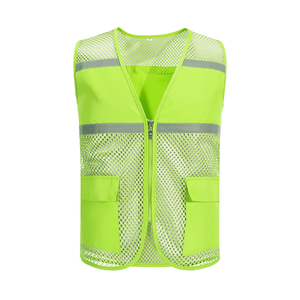 Chaleco de Seguridad de Alta Visibilidad con Cuello Alto, Secado Rápido, Reversible, Transpirable, Impermeable, Tejido para Ropa de Trabajo, Colores/Logotipos Personalizables para Hombre - Product Image 1
