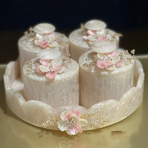 Standard Handmade Antique Design Resin Dry Fruit Jar Set of 4 With extra Premium Quality by blossom craft india - Product Image 6