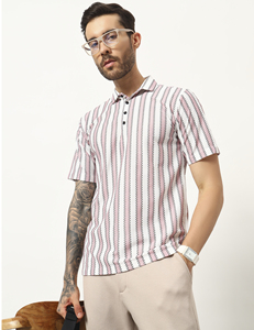 Camiseta Polo de Calidad de Exportación para Hombre, Clásica con Cuello Polo a Rayas, Duradera, de Polialgodón, Informal y a la Moda - Product Image 5