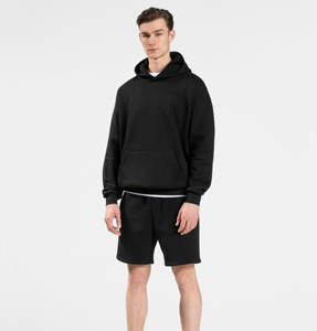 Sudadera con capucha para hombre, extragrande, de 450 g/m², con estampado de parches, corte cropped, diseño personalizado, efecto desgastado, estampado en relieve de 500 g/m² - Product Image 6