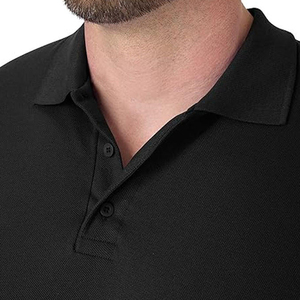 Camiseta Polo de Manga Corta para Hombre, 100% Algodón, Secado Rápido, Estilo Casual, Color Sólido, Personalizable - Product Image 2