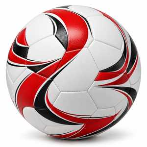 Balón de Fútbol ESTRELLA INTERNATIONAL con Patrón de Rayas Curvas en Turquesa y Blanco, Tamaño 5, para Entrenamiento en Interiores/Exteriores, Ligero, en Caja - Product Image 4