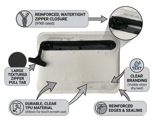 Cartera Delgada Unisex con Bloqueo RFID de Wriza Wholesale, Logotipo Personalizado, Minimalista, de Microfibra, con Cierre de Cremallera, Tarjetero para Hombre y Mujer - Product Image 5