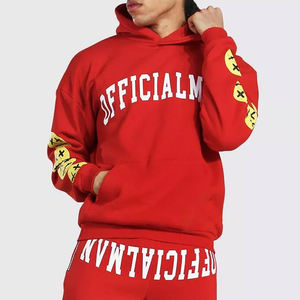 ชุดวอร์มพิมพ์ลายโลโก้ 3 มิติ แบบสองชิ้น ผ้าเทคฟลีซ 100% ผ้าฝ้าย ชุดจ็อกเกอร์ทรงโอเวอร์ไซส์สำหรับผู้ชาย ราคาสมเหตุสมผล - Product Image 4