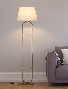 Modern Floor <b>Lamp</b> Brass Antique Finish Standing <b>Lamp</b> for Living Room Bedroom Home Decor - Product Image 2