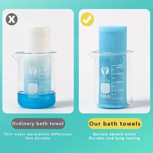 6 serviettes jetables portables, douces et légères, de couleur beige, très absorbantes et emballées séparément - Product Image 6