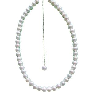 Collier ras du cou en argent S925 réglable haut de gamme, perle d'eau douce naturelle, simple, frais, tendance sur internet, cadeau haut de gamme - Product Image 5