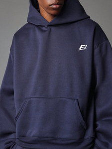 Sweat à capuche unisexe épais et ample, personnalisable avec logo, 500 GSM, 100 % coton molletonné, coupe décontractée - Product Image 4