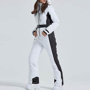 Traje de esquí de una pieza para mujer, mono ajustado impermeable para invierno, para snowboard, esquí y deportes de invierno al aire libre - Product Image 4