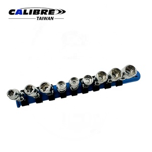 Juego de Llaves de Vaso de Doble Accionamiento Métrico de 9 Piezas y 1/4 de Pulgada, Marca TAIWAN CALIBRE OEM, para Uso Industrial y Bricolaje - Product Image 2