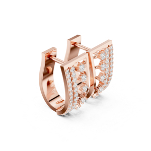 14K White Gold Round Lab-Grown Diamond Drop Earrings for Women Office Wear Earring New Grown Diamond - Product Image 4