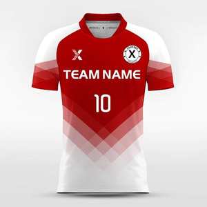 Maillot de football personnalisé sublimé avec nom et numéro individuels |   Vêtements d'équipe légers 100% polyester - Product Image 4
