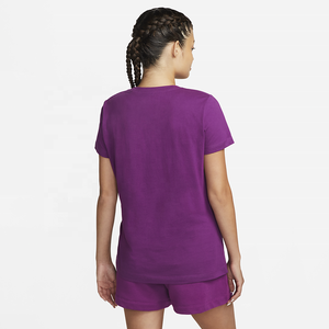 Camisetas personalizadas al por mayor para mujer, 100% algodón peinado, jersey de manga corta, tela clásica transpirable para verano. - Product Image 2
