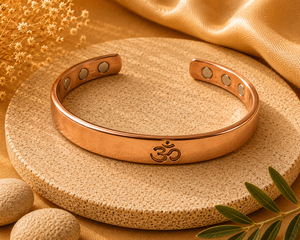 Vintage <b>Copper</b> Cuff Bracelet With Geometric Pattern Unisex Adjustable Fashion <b>Bangle</b> Antique Plated Design - Product Image 5