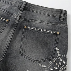 Pantalones Vaqueros Cortos de Cintura Alta para Mujer, a la Moda, Rotos, Casuales, de Verano, para Uso en Exteriores, Color Personalizado - Product Image 5