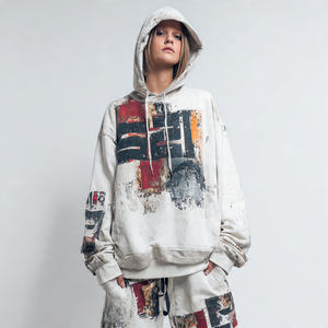 Sweat à capuche baggy OEM pour femme, style oversize, mode streetwear, sublimation, épaules tombantes, collection hiver - Product Image 1