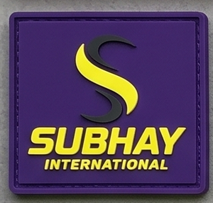SUBHAY INTERNATIONAL Rectangle Rubber <b>Patch</b> 3D Embossed <b>Sew</b>-<b>On</b> Logo - Product Image 3