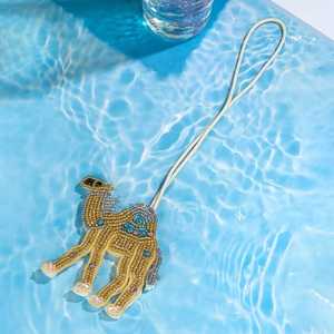 Porte-clés perlés et breloques de sac, motifs exquis en coquille de noix de coco et nuages floraux, légers et tendance - Product Image 3