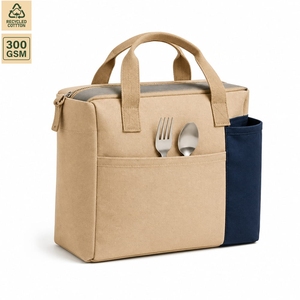 Bolsa Térmica para Almuerzo de Lona de Algodón Laminada de 280 GSM, 26x24x17 cm, con Logotipo Personalizado, Venta al Por Mayor, OEM, Marca Privada, Modelo MY-03 - Product Image 1