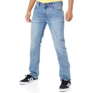 กางเกงยีนส์ผู้ชายสีดำคุณภาพสูงแบบวินเทจคลาสสิก ยี่ห้อ Washad Denim Tears ขายส่ง กางเกงยีนส์แบรนด์ดังสำหรับผู้ชาย - Product Image 1