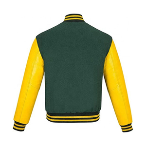 Blousons universitaires pour hommes : Meilleure vente, style unique, logo personnalisé, meilleur fabricant, blouson d'hiver en cuir avec boutons décoratifs, prix bas - Product Image 2