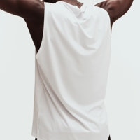 Vêtements d'été décontractés pour hommes, blancs avec imprimé bleu et rayures rouges, séchage rapide, respirants, tricotés, 100% coton